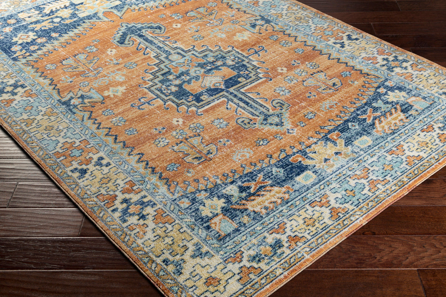 Alfombra tejida a máquina para interior y exterior Bodrum BDM-2310 de 2,7 x 3,6 m