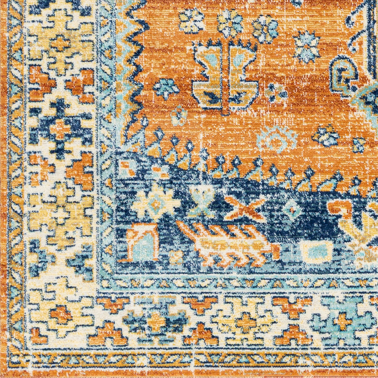 Alfombra tejida a máquina para interior y exterior Bodrum BDM-2310 de 2,7 x 3,6 m