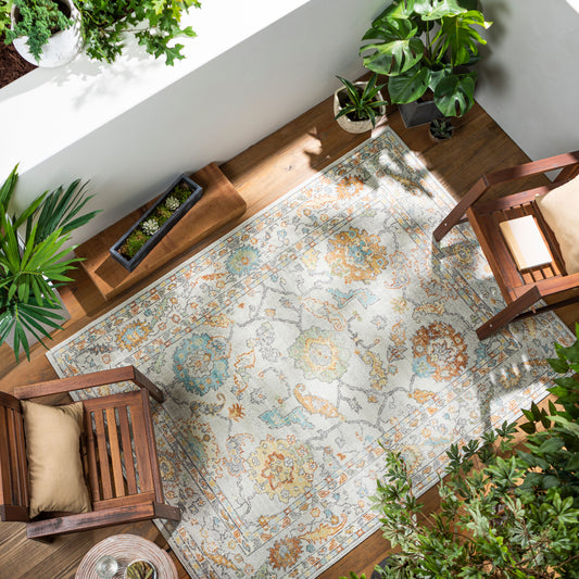 Bodrum BDM-2311 5' x 7' Machine Woven Indoor/Outdoor Area Rug