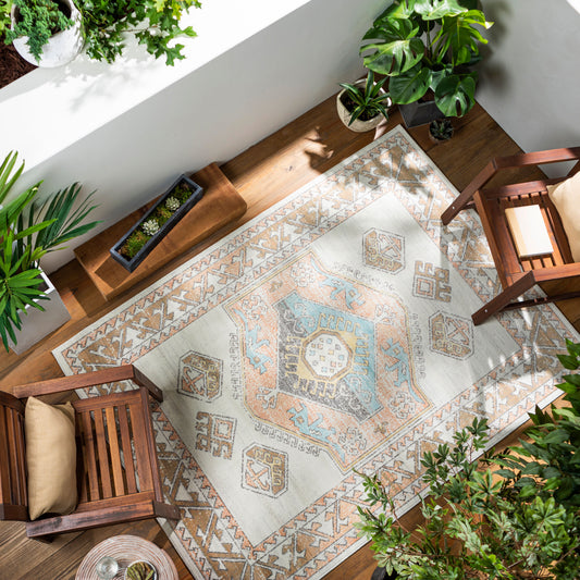 Bodrum BDM-2313 9' x 12' Machine Woven Indoor/Outdoor Area Rug