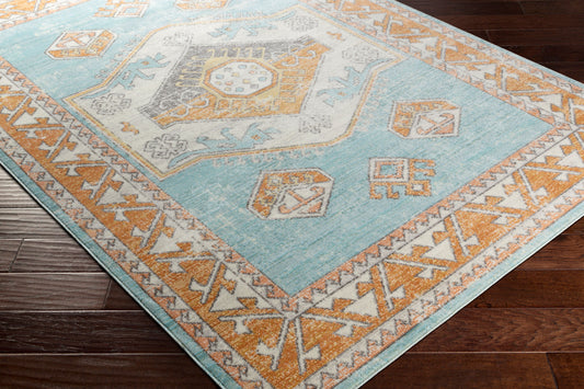 Alfombra tejida a máquina para interior y exterior Bodrum BDM-2314 de 2,13 m x 2,74 m