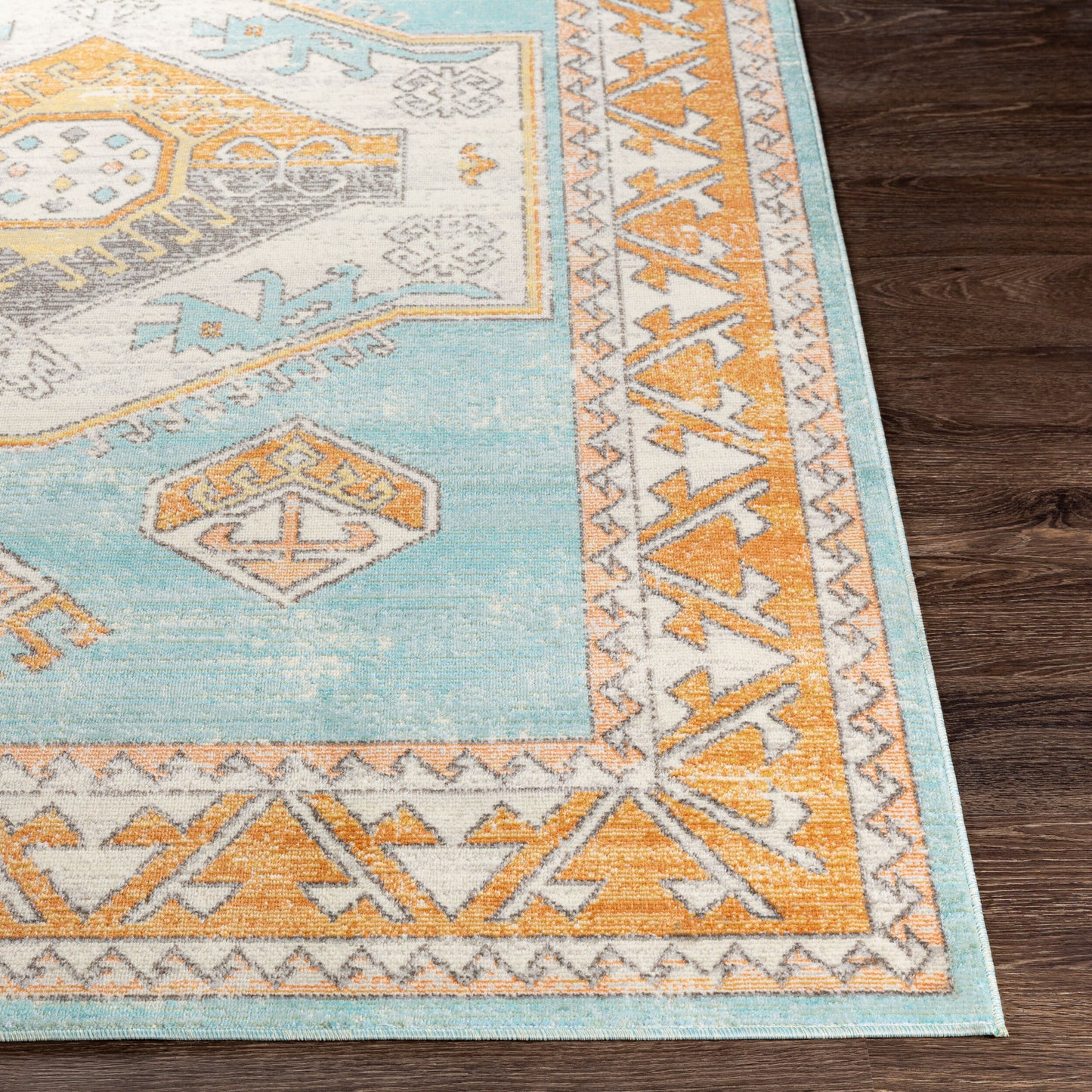 Bodrum BDM-2314 5' x 7' Machine Woven Indoor/Outdoor Area Rug