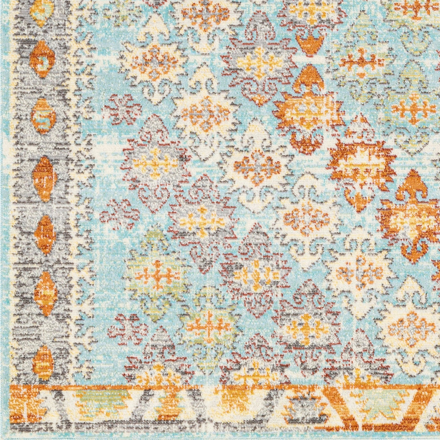 Alfombra tejida a máquina para interior y exterior Bodrum BDM-2317 de 2,44 m x 3,05 m