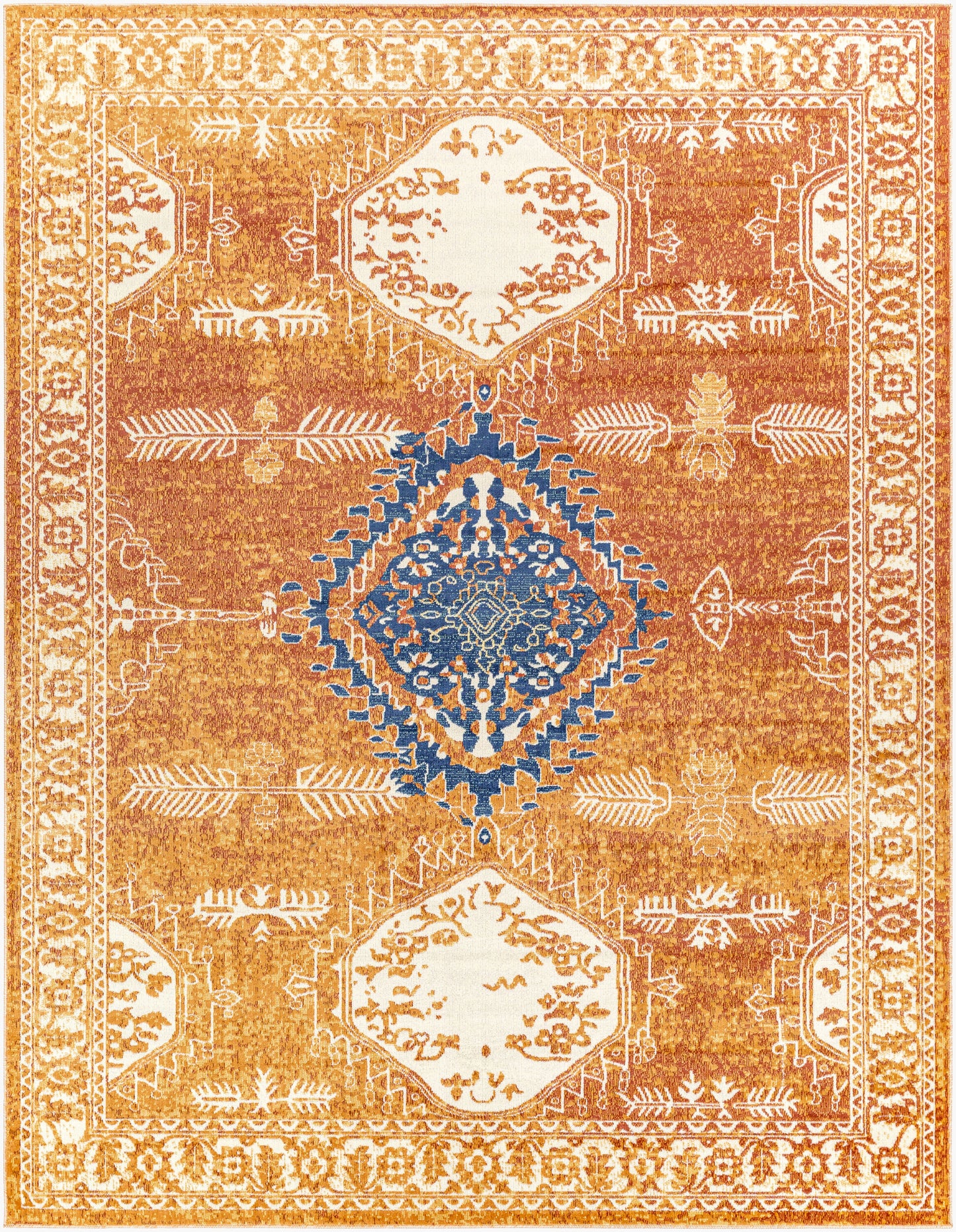 Alfombra tejida a máquina para interior y exterior Bodrum BDM-2318 de 2,44 m x 3,05 m