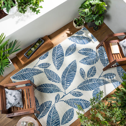 Alfombra tejida a máquina para interior y exterior Bodrum BDM-2321 de 1,52 m x 2,13 m