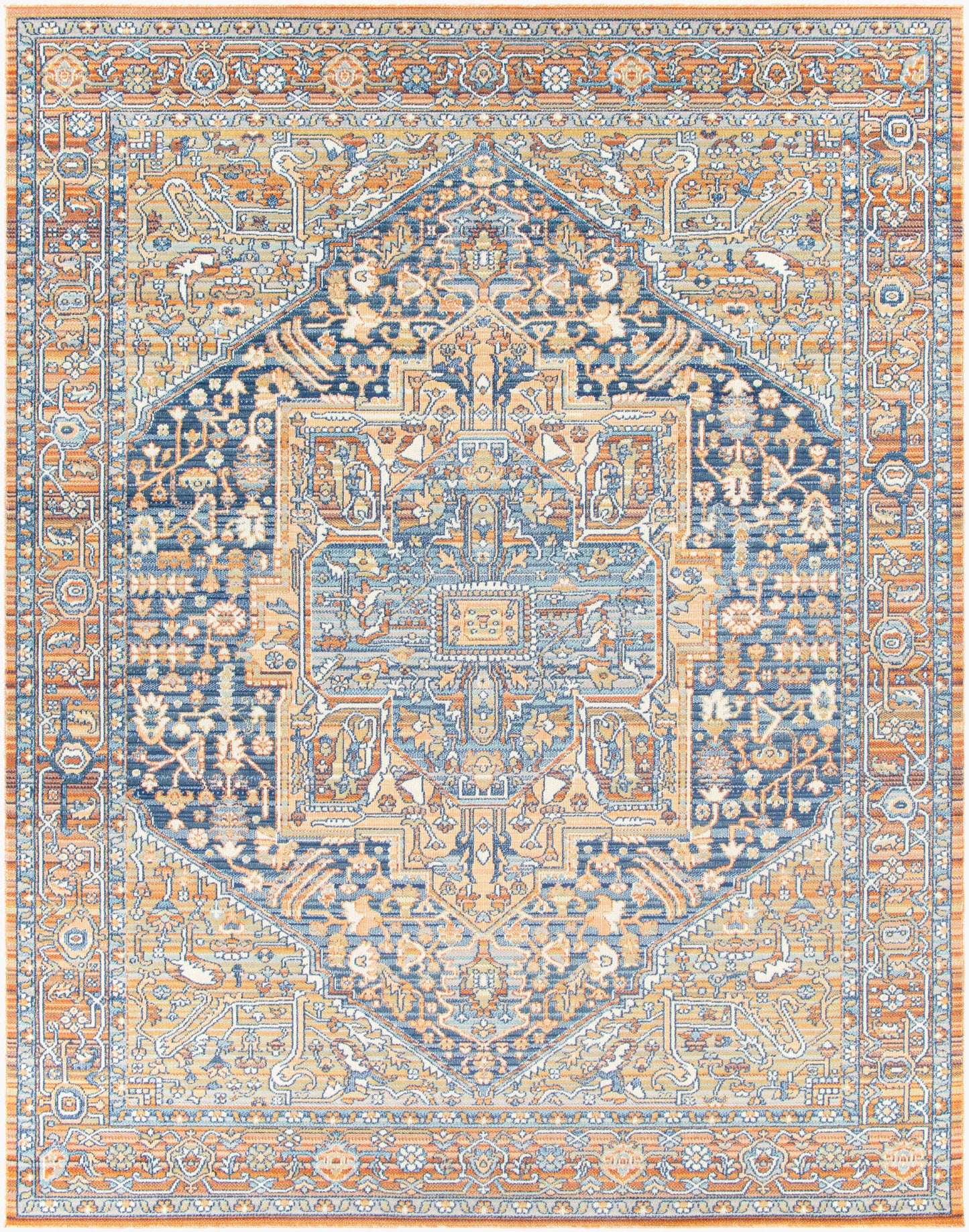 Alfombra tejida a máquina para interior y exterior Bodrum BDM-2325 de 2,44 m x 3,05 m
