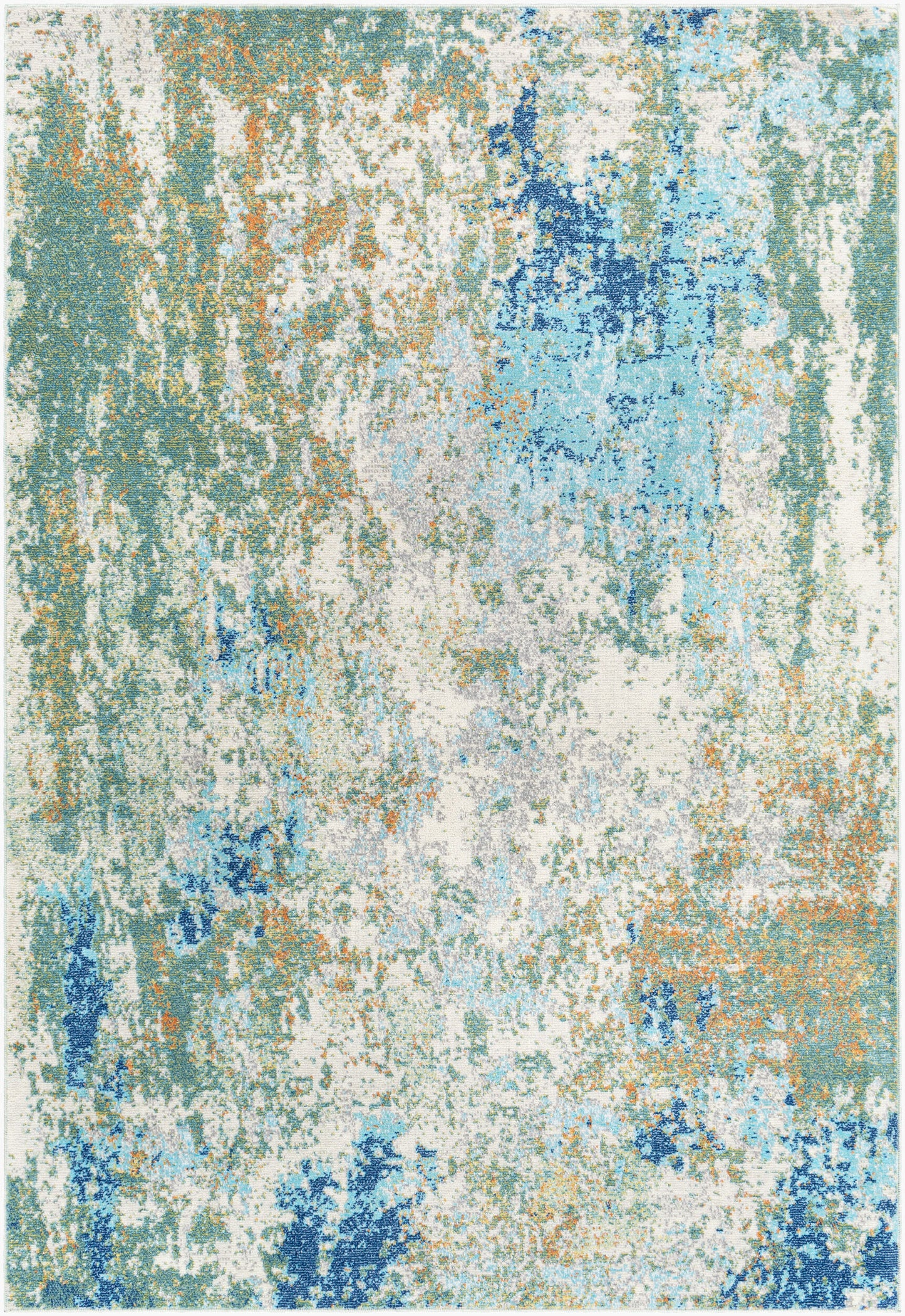 Alfombra tejida a máquina para interior y exterior Bodrum BDM-2332 de 2,7 x 3,6 m