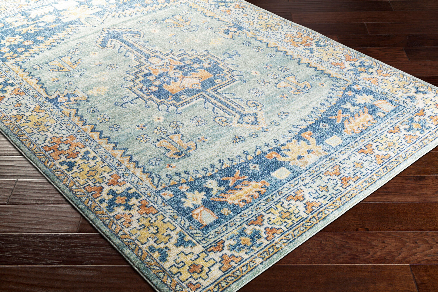 Alfombra tejida a máquina para interior y exterior Bodrum BDM-2333 de 2,7 x 3,6 m