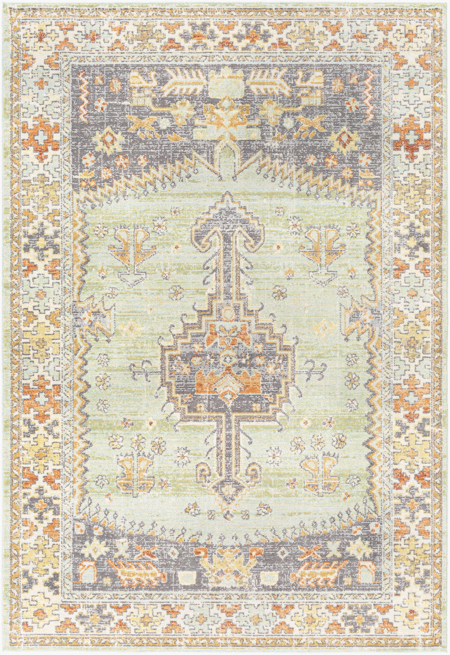 Bodrum BDM-2334 5' x 7' Machine Woven Indoor/Outdoor Area Rug