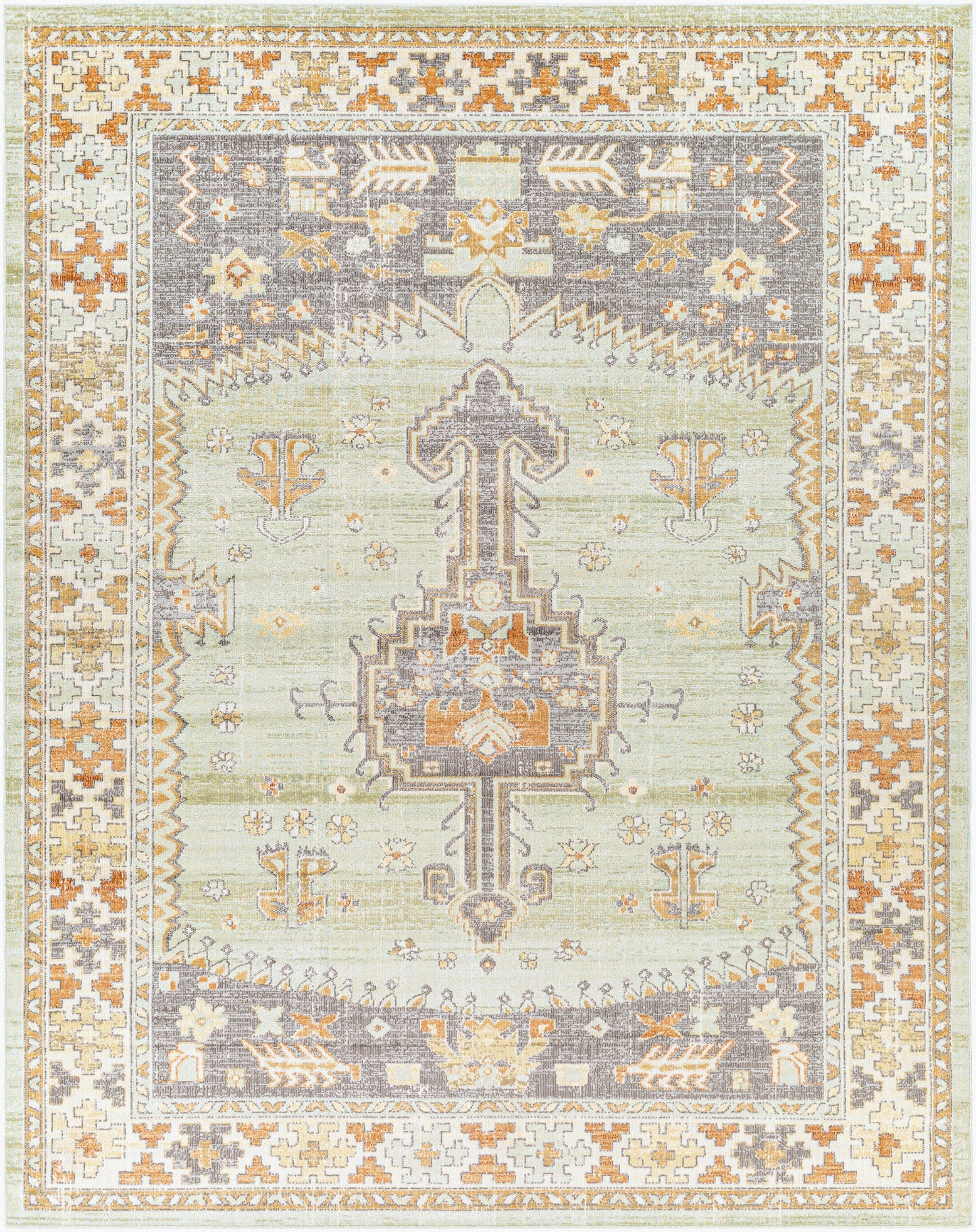 Alfombra tejida a máquina para interior y exterior Bodrum BDM-2334 de 2,44 m x 3,05 m