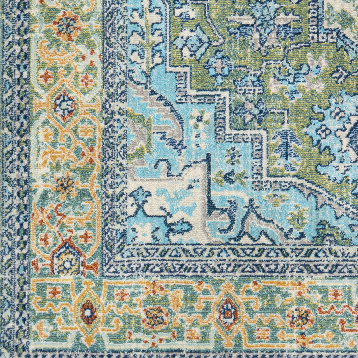 Alfombra tejida a máquina para interior y exterior Bodrum BDM-2335 de 2,44 m x 3,05 m