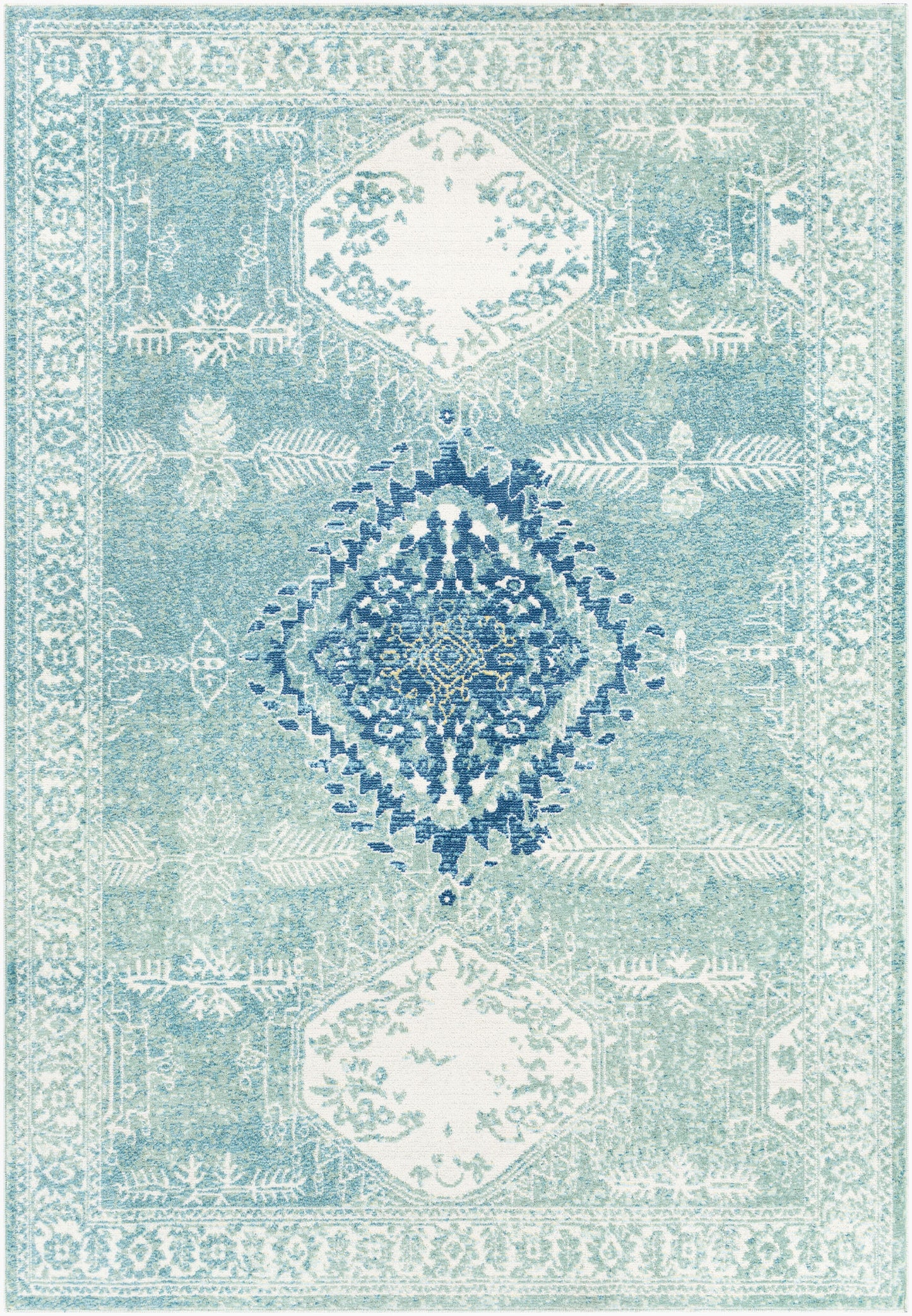 Alfombra tejida a máquina para interior y exterior Bodrum BDM-2336 de 2,13 m x 2,74 m