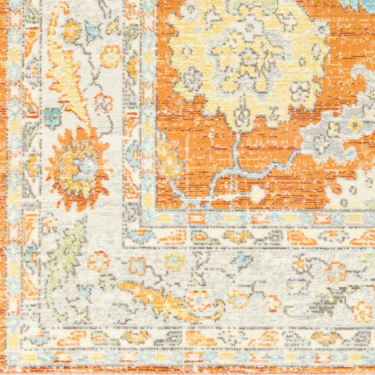 Alfombra tejida a máquina para interior y exterior Bodrum BDM-2338 de 2,7 x 3,6 m