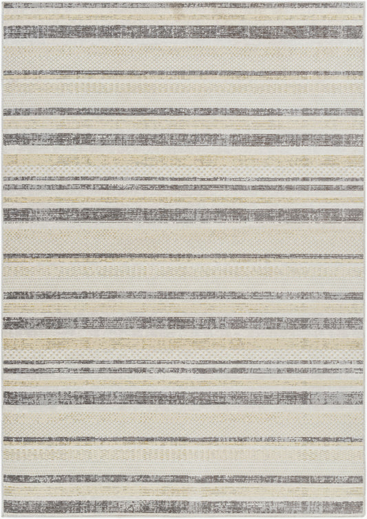 Alfombra tejida a máquina para interior y exterior Bodrum BDM-2342 de 2,7 x 3,6 m