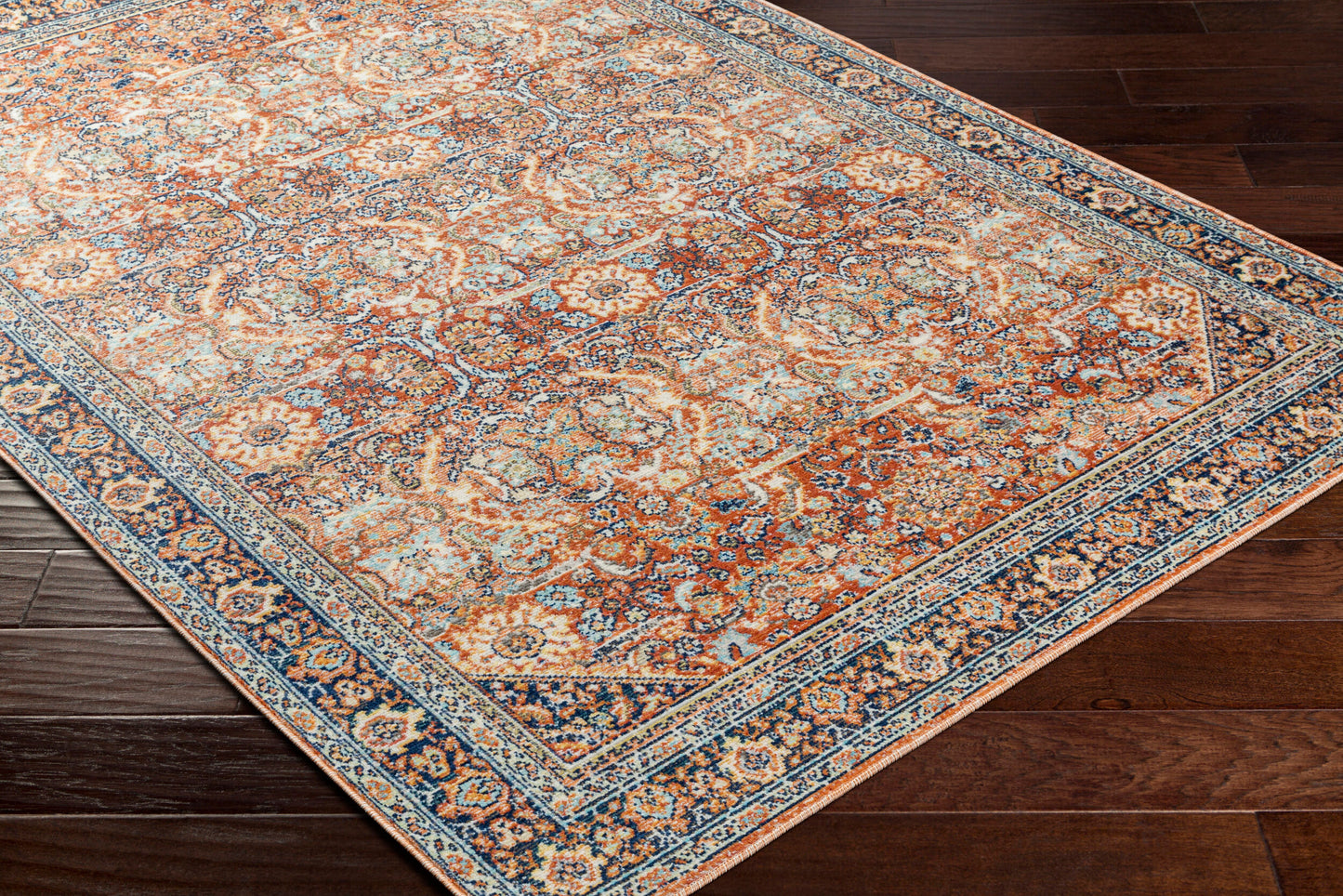 Alfombra tejida a máquina para interior y exterior Bodrum BDM-2347 de 2,7 x 3,6 m