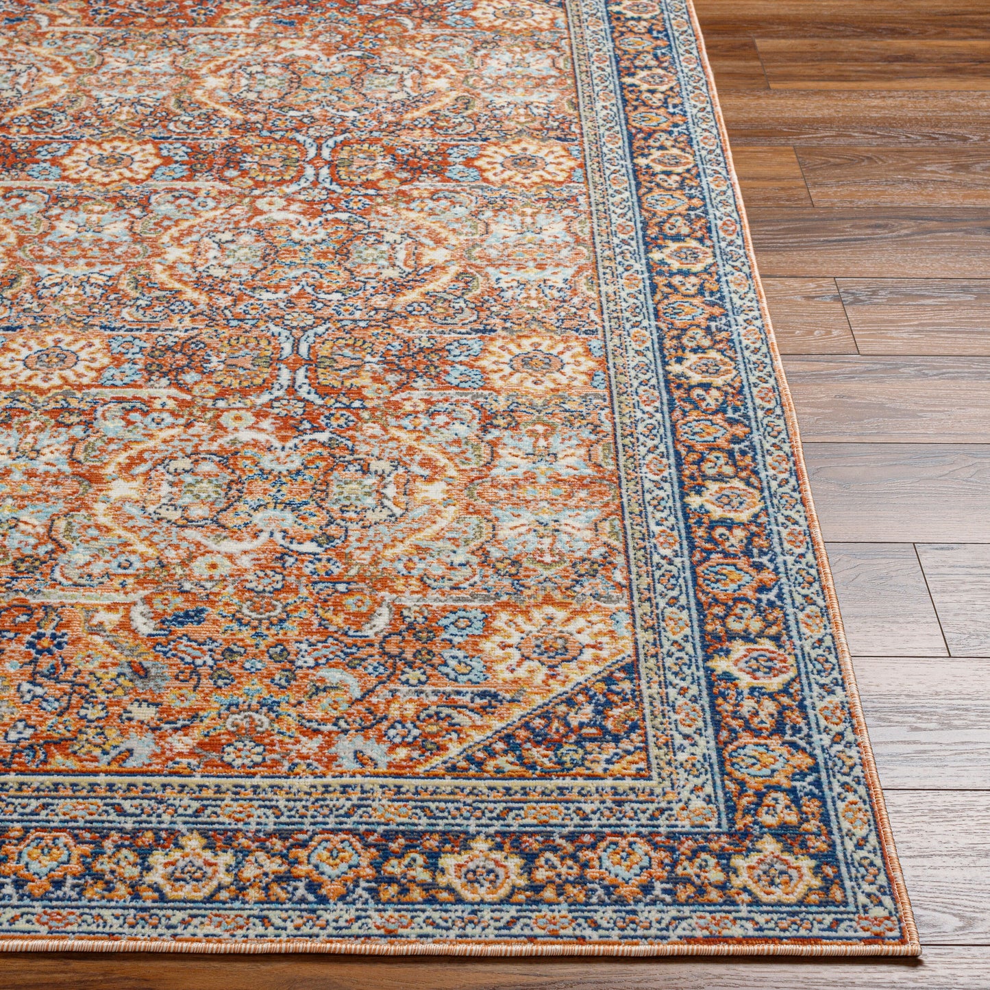 Alfombra tejida a máquina para interior y exterior Bodrum BDM-2347 de 2,7 x 3,6 m