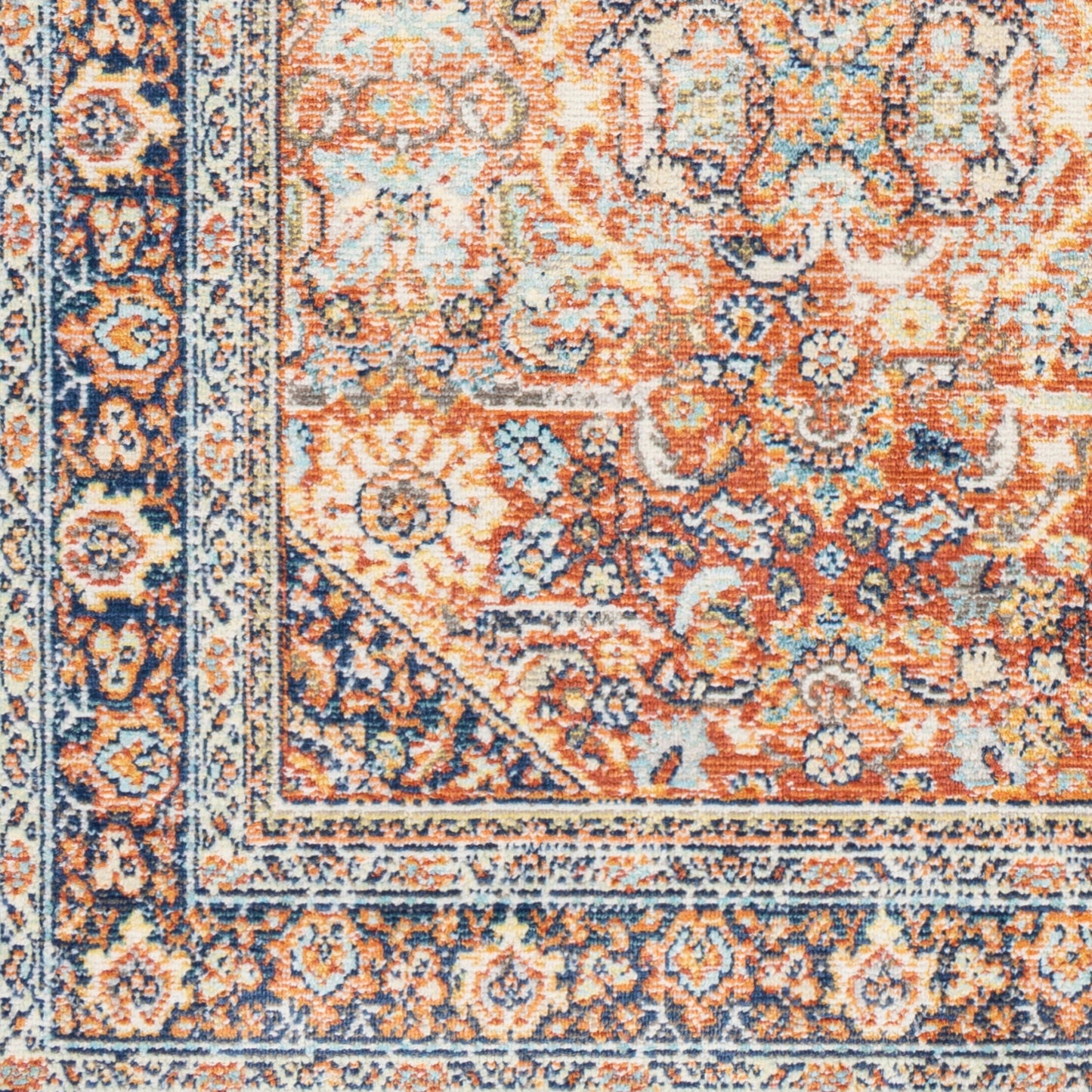 Alfombra tejida a máquina para interior y exterior Bodrum BDM-2347 de 2,7 x 3,6 m