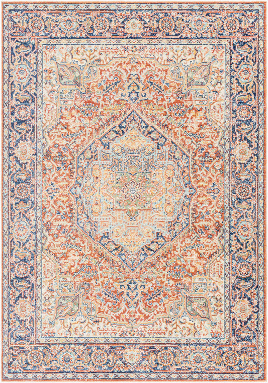 Alfombra tejida a máquina para interior y exterior Bodrum BDM-2350 de 2,7 x 3,6 m