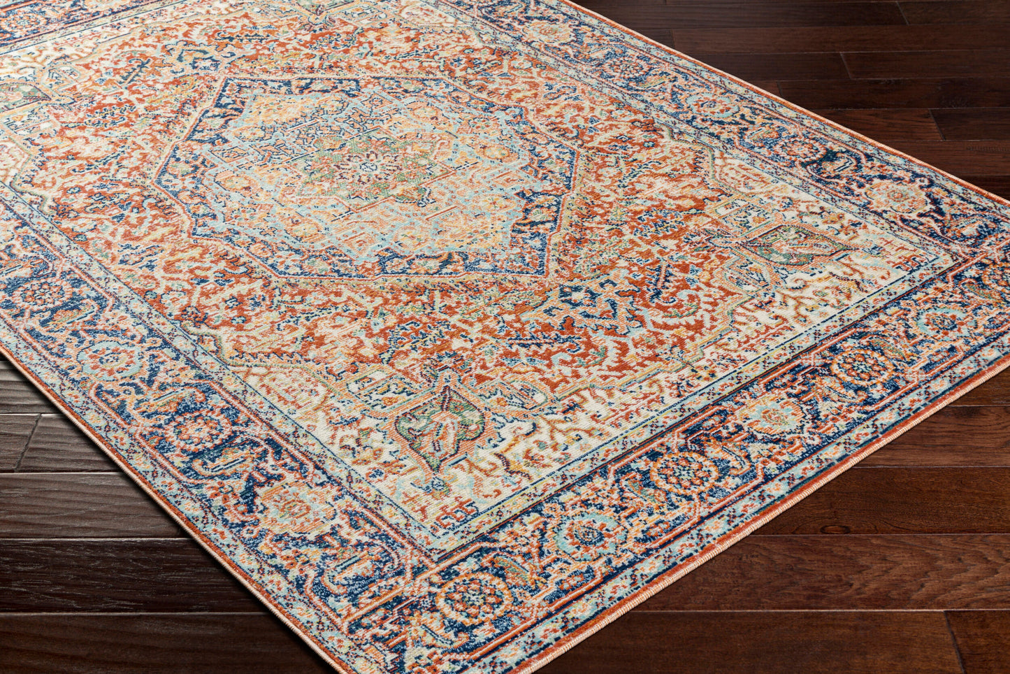 Alfombra tejida a máquina para interior y exterior Bodrum BDM-2350 de 2,7 x 3,6 m