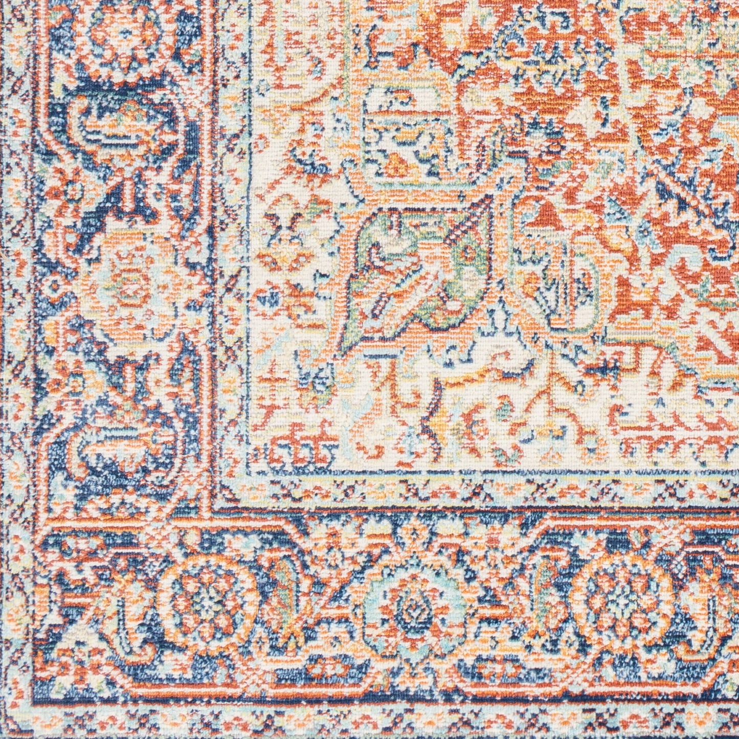 Alfombra tejida a máquina para interior y exterior Bodrum BDM-2350 de 2,7 x 3,6 m