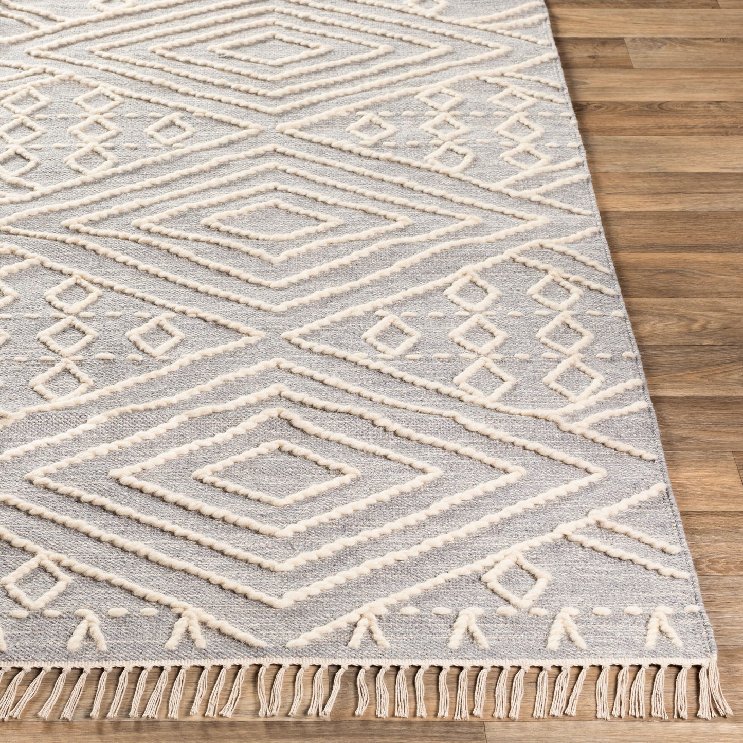 Alfombra beduina BDO-2301 de 1,52 m x 2,13 m, hecha a mano