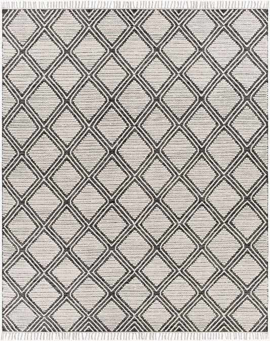 Alfombra beduina BDO-2304 de 2,44 m x 3,05 m, hecha a mano
