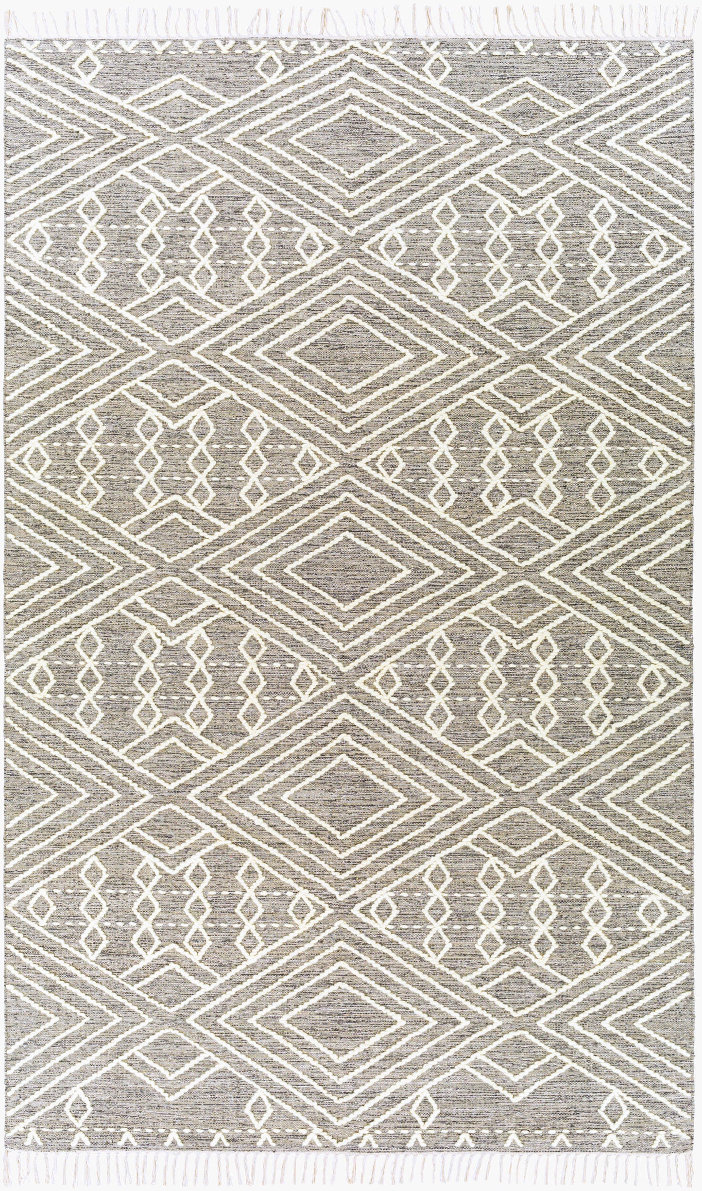 Alfombra decorativa beduina BDO-2306 de 2' x 3' hecha a mano