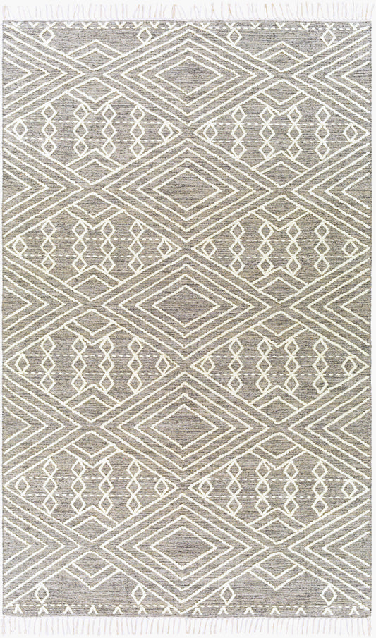 Alfombra decorativa beduina BDO-2306 de 2' x 3' hecha a mano