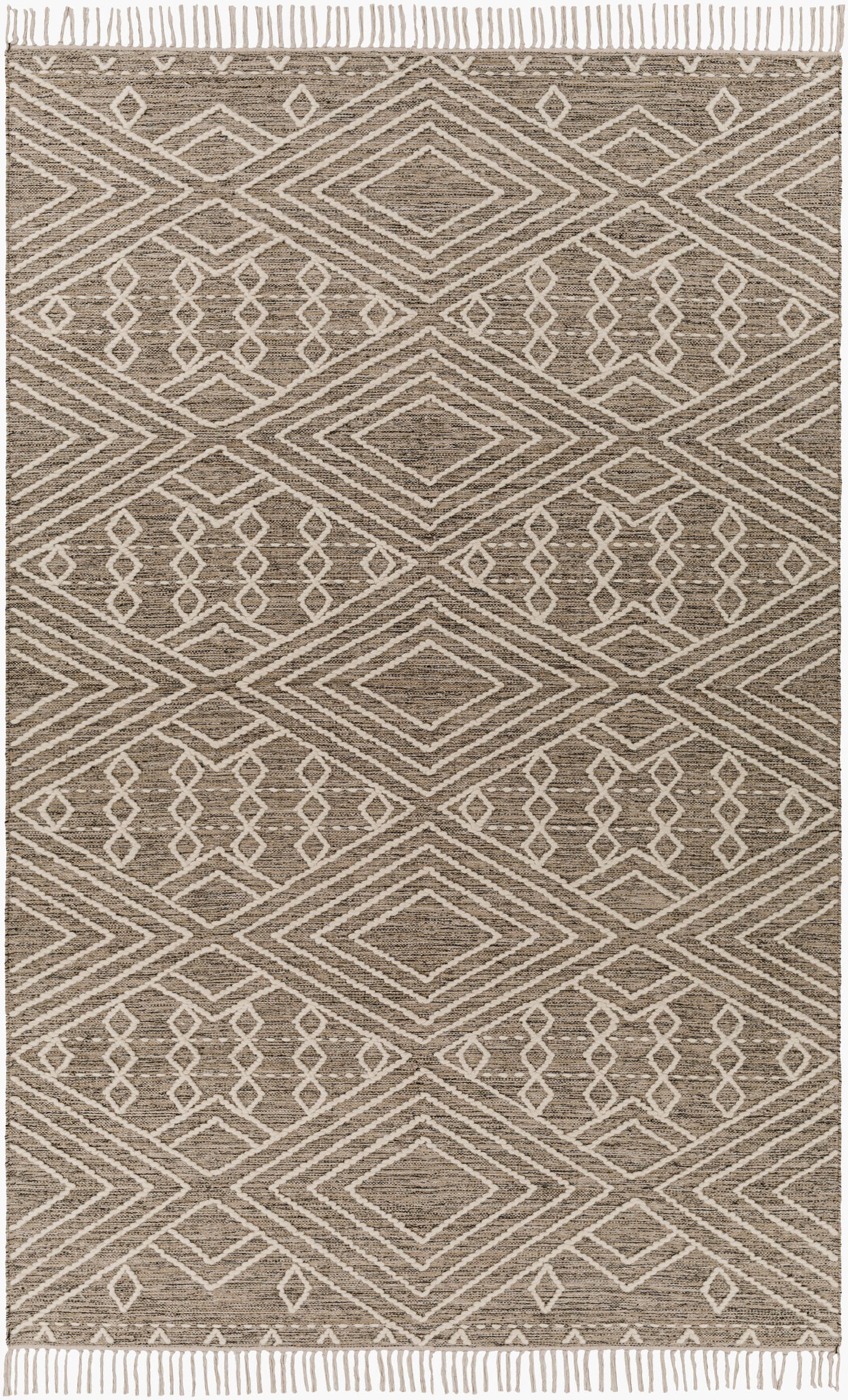 Alfombra decorativa beduina BDO-2308 de 90 x 150 cm, hecha a mano