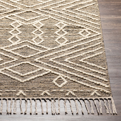Alfombra decorativa beduina BDO-2308 de 90 x 150 cm, hecha a mano