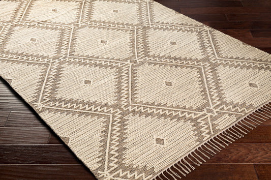 Alfombra decorativa beduina BDO-2312 de 90 x 150 cm, hecha a mano