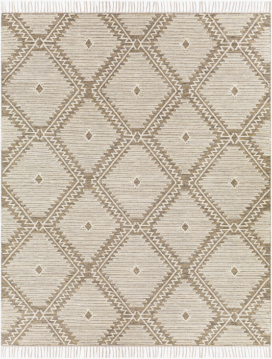 Alfombra decorativa beduina BDO-2312 de 90 x 150 cm, hecha a mano