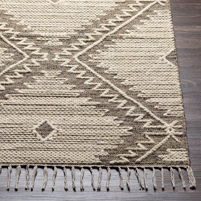 Alfombra decorativa beduina BDO-2312 de 90 x 150 cm, hecha a mano