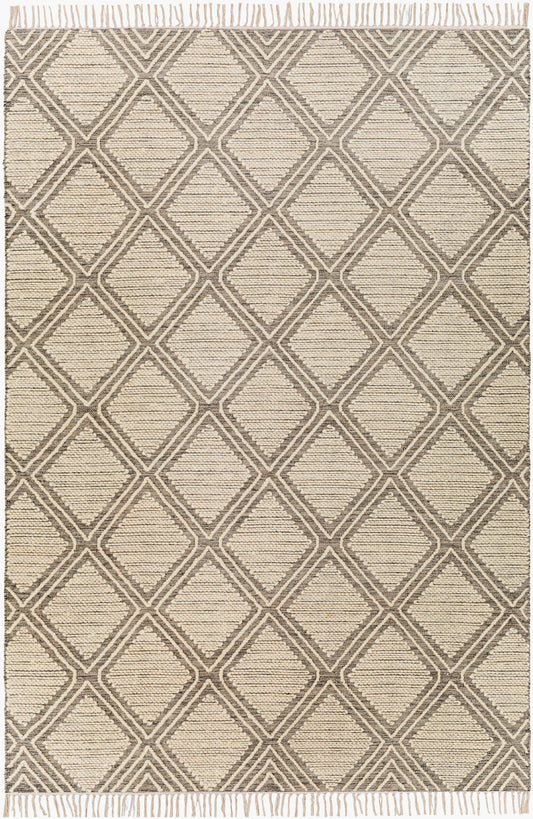 Alfombra decorativa beduina BDO-2314 de 90 x 150 cm, hecha a mano