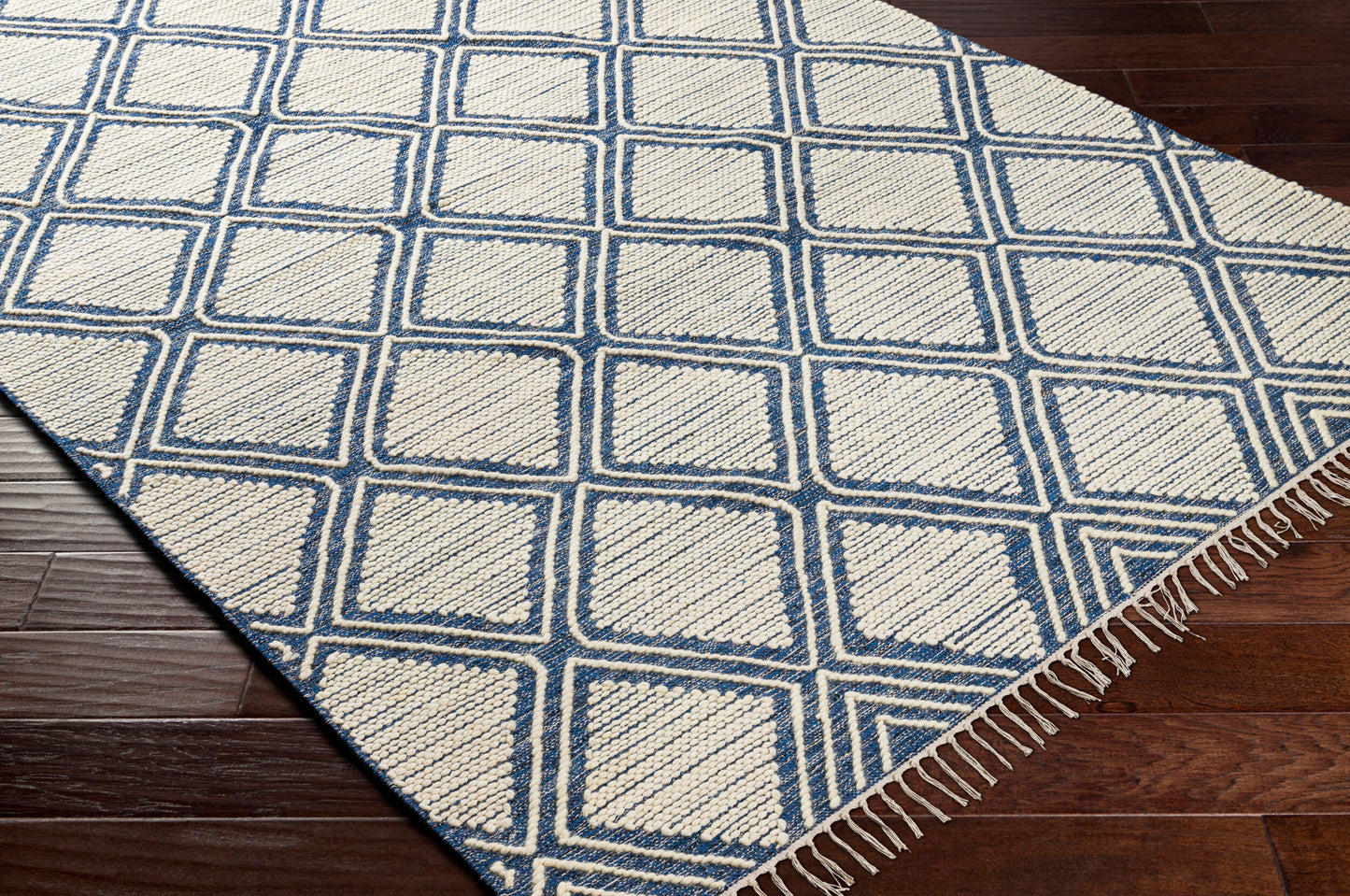 Alfombra decorativa beduina BDO-2317 de 90 x 150 cm, hecha a mano