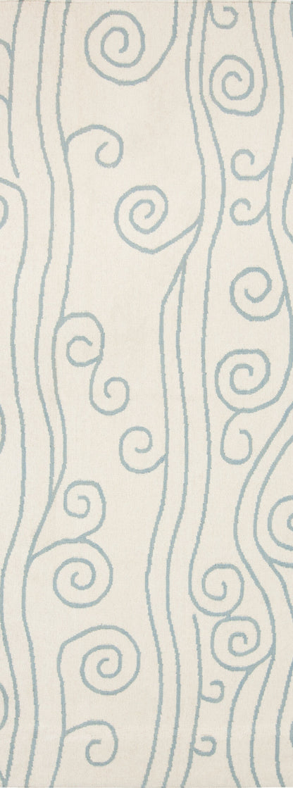 Alfombra de lana hecha a mano Boardwalk BDW-4005 de 2,4 m