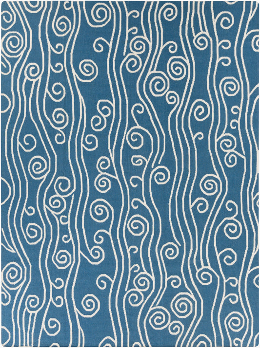 Alfombra de lana hecha a mano Boardwalk BDW-4019 de 8' x 11'