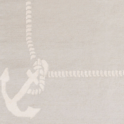 Alfombra de lana hecha a mano Boardwalk BDW-4038 de 2,7 x 3,6 m