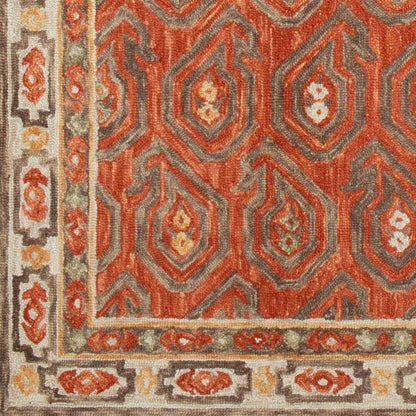 Alfombra decorativa de lana hecha a mano Bonifate BFT-1011 de 2' x 3'