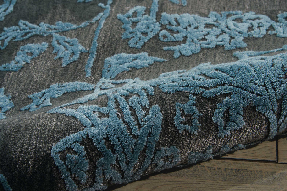 Opaline OPA12 Charcoal Blue Tufted Rug