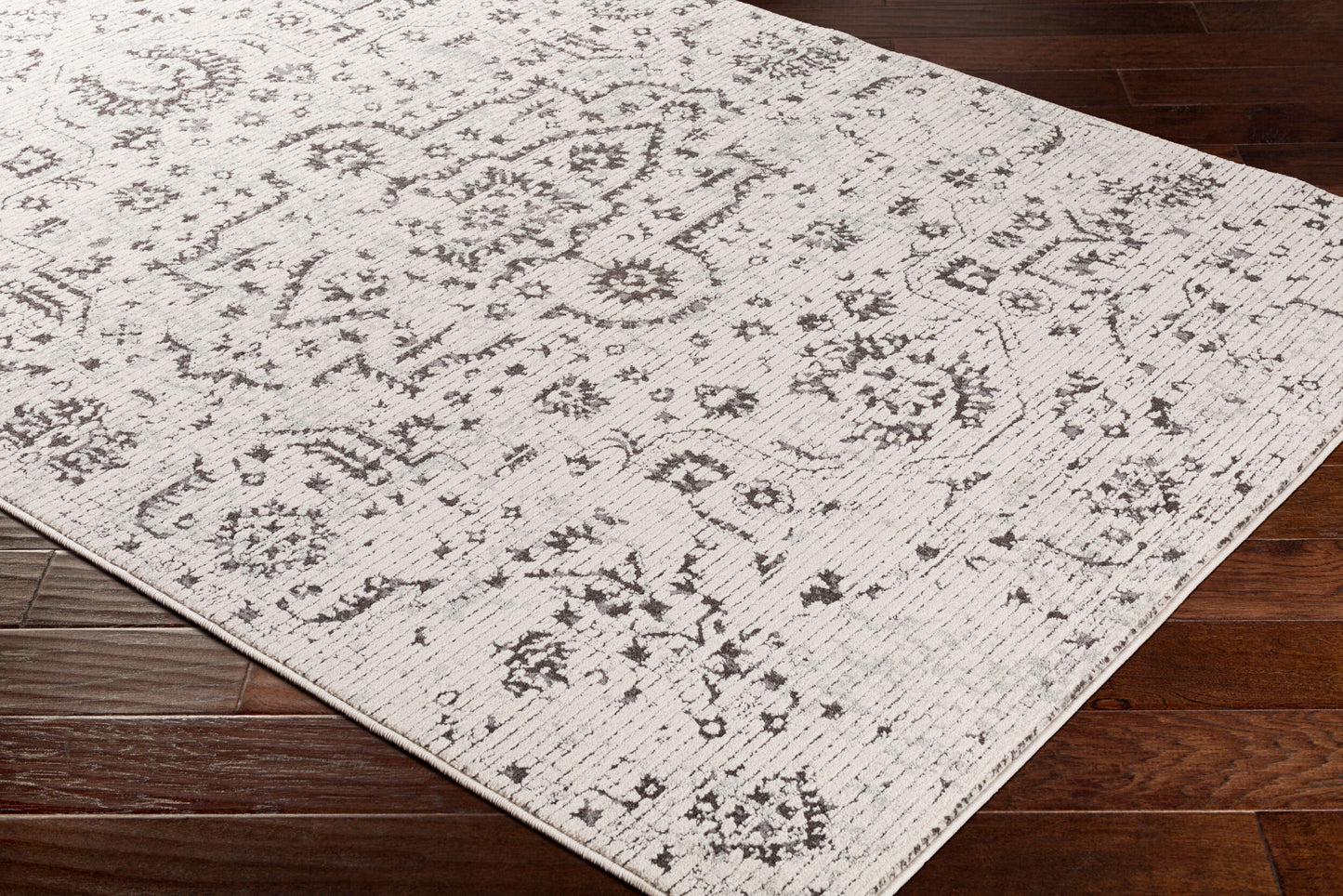 Alfombra decorativa tejida a máquina Bahar BHR-2305 de 2' x 3'