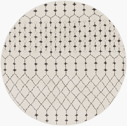 Bahar BHR-2312 5ft Round Machine Woven Area Rug