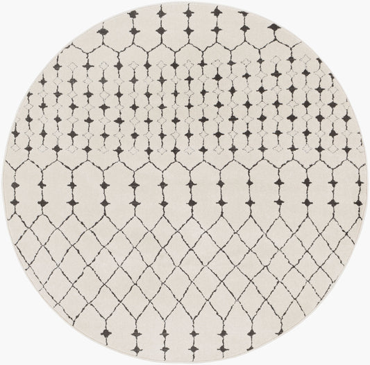 Bahar BHR-2312 5ft Round Machine Woven Area Rug