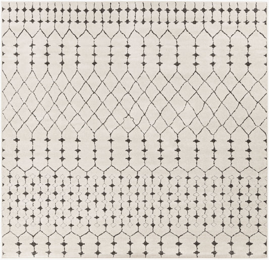 Bahar BHR-2312 6ft Square Machine Woven Area Rug