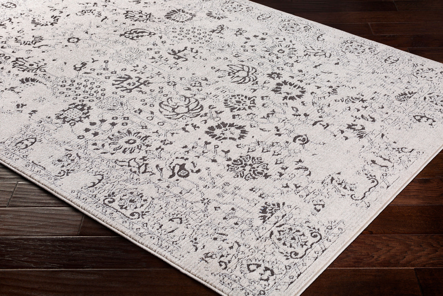 Alfombra decorativa tejida a máquina Bahar BHR-2317 de 2' x 3'