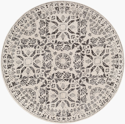 Bahar BHR-2318 5ft Round Machine Woven Area Rug