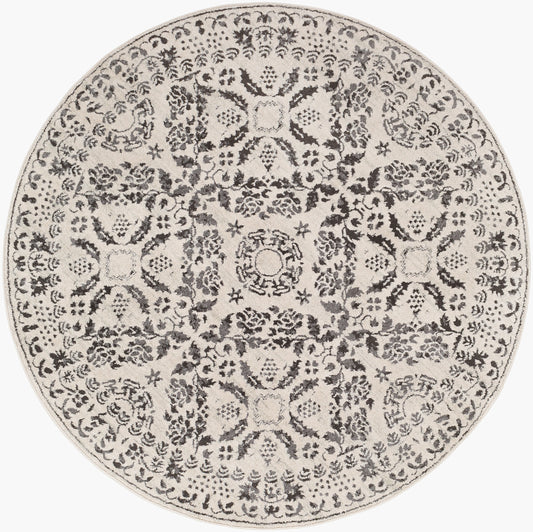 Bahar BHR-2318 5ft Round Machine Woven Area Rug