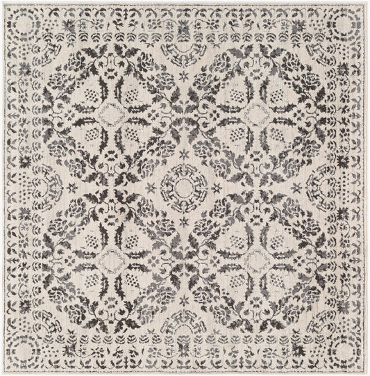 Bahar BHR-2318 5ft Square Machine Woven Area Rug