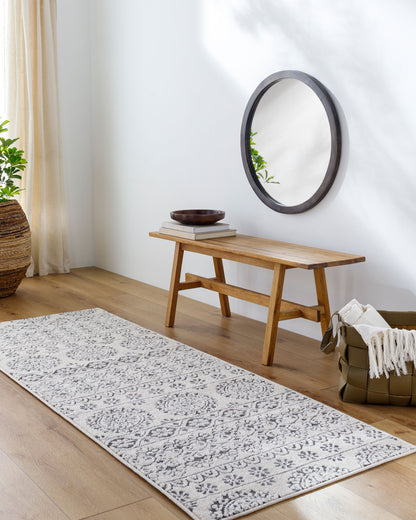 Alfombra Bahar BHR-2323 de 1,5 m cuadrada, tejida a máquina