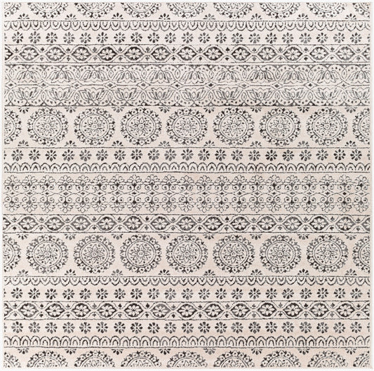 Bahar BHR-2323 6ft Square Machine Woven Area Rug